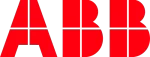 Logo ABB - czerwone litery na białym tle