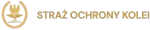 Logo Straż Ochrony Kolei - złoty orzeł i nazwa instytucji