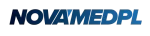 Logo Novamed.pl - niebieska nazwa serwisu medycznego